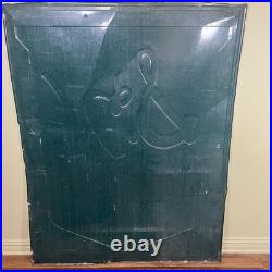 Vintage S&H Green Stamps Metal Embossed Stout Sign #3 47x58.5 OG 1950's RARE