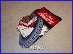 Vintage Savage Tires Heap Big Mileage +indian 12 Enamel Metal Gasoline Oil Sign