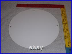 Vintage Shamrock Oil And Gas Corporation 11 3/4 Porcelain Metal Gasoline Sign