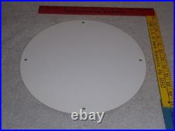 Vintage Shell Green Streak Gasoline & Race Car 11 3/4 Porcelain Metal Oil Sign