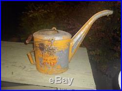 Vintage Shell Shellzone Gas Oil Advertising Radiator Flush Can Pail Sign Metal