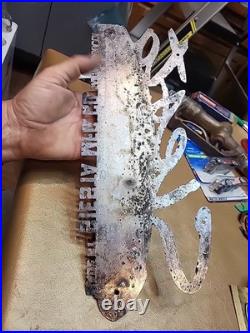 Vintage Siesta Metal Emblem Trailer Sign