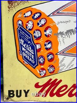Vintage Sign Bread The Lone Ranger Multicolor USA Metal 50s Vintage Sign Bread The Lone Ranger Multicolor USA Metal 50s