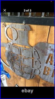 Vintage Sign Coffee Sign. Metal Sign. Advertisement Sign. Wall Decor