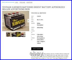 Vintage Sinclair Aircraft Airplane Porcelain & Die-cut Diller Battery Metal Sign