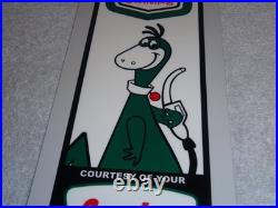 Vintage Sinclair Gasoline And S & H Green Stamps 15 Metal Gas & Oil Sign W Dino