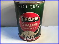 Vintage Sinclair Oil Quart Can Metal Gas Rare Handy Sign Tin Sunoco Texaco Mobil