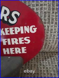 Vintage Sipco Good Housekeeping Smokers Metal Sign & Ashtray Wall Mounted