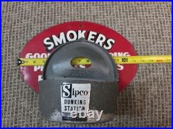 Vintage Sipco Good Housekeeping Smokers Metal Sign & Ashtray Wall Mounted