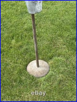 Vintage Sipco Stand Ashtray No Smoking Beyond This Area Put'em Here Sign 43