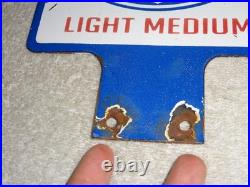 Vintage Socony Standard Oil Company O New York 10 Porcelain Metal Gasoline Sign