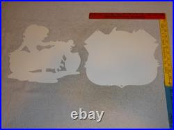 Vintage Speed Shop Motorcycle Betty Boop 11 3/4 Metal Gas Advertising Sign Lot Vintage Speed Shop Motorcycle Betty Boop 11 3/4 Metal Gas Advertising Sign Lot