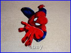 Vintage Spiderman Movie Tv Show Die-cut Flying Spider Man 12 Metal Gas Oil Sign