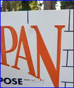 Vintage Spik N Span All Purpose Cleanser Sign AAA Sign Co Tin Sign