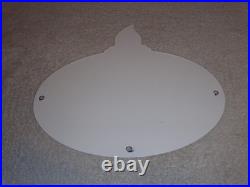 Vintage Standard Gas Torch & Flame 11 3/4 Porcelain Metal Gasoline & Oil Sign