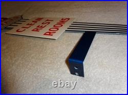 Vintage Standard Gasoline Torch Clean Restroom Huge 2' Metal Award Bathroom Sign