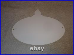 Vintage Standard Gasoline Torch & Flame 12 Porcelain Metal Gas Station Oil Sign