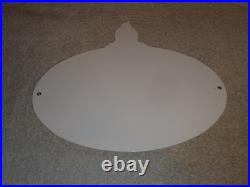 Vintage Standard Gasoline Torch & Flame 12 Porcelain Metal Gas Station Oil Sign