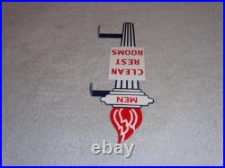 Vintage Standard Gasoline Torch Men Die-cut Restroom 13 Metal Oil Bathroom Sign