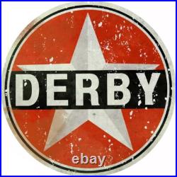 Vintage Style Metal Sign Derby Motor Oil 30x30