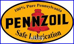 Vintage Style Metal Sign PENNZOIL HOLES 12 6 36x21