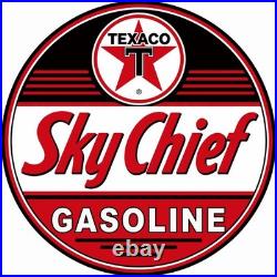 Vintage Style Metal Sign Texaco Sky Chief 30x30