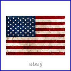 Vintage Style Metal Sign Usa Flag 36 x 24