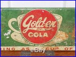 Vintage Sun Drop Golden Cola Metal Door Push