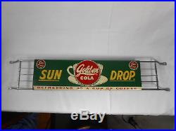 Vintage Sun-drop Golden Girl Cola Country Store Metal Door Push Sign