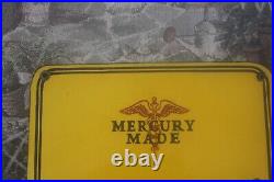Vintage Sunoco Mercury Made Motor Oil 12 Porcelain Metal Gasoline Pump Sign