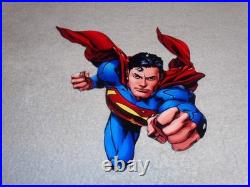 Vintage Superman Movie & Tv Show Die-cut Flying Super Man 12 Metal Gas Oil Sign