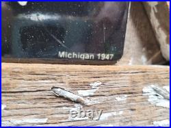 Vintage Tanglefoot Porcelain Sign Old 1947 Michigan Flypaper Hardware Bug Tool