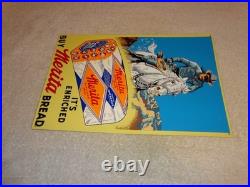 Vintage The Lone Ranger Merita Bread Metal Tv Show Gasoline Oil Advertising Sign