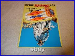 Vintage The Lone Ranger Merita Bread Metal Tv Show Gasoline Oil Advertising Sign