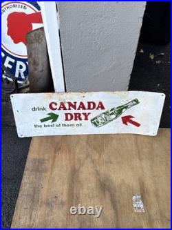 Vintage Tin CANADA DRY Tin Sign 32 X 10