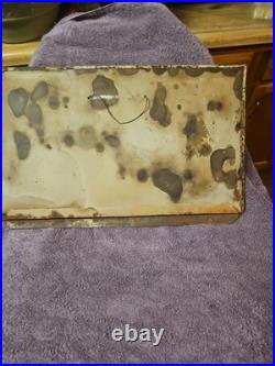 Vintage Tin Over Cardboard Baxter Laundry Sign Dry Cleaning Shoe Repair 19x12 in