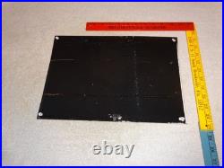 Vintage Triumph Motorcycles Dealer Porcelain Metal Gasoline & Oil Sign Lo Enamel