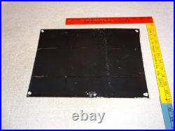 Vintage Triumph Motorcycles Dealer Porcelain Metal Gasoline & Oil Sign Lo Enamel