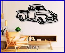 Vintage Truck Decor Metal Sign, Pickup Truck Wall Art, Gift for Truck Lovers
