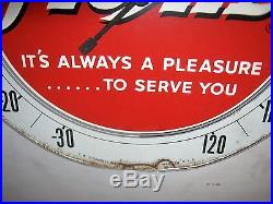 Vintage USA Moxie Soda Art Advertising Thermometer Sign Non Porcelain Metal Beer
