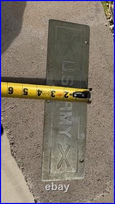 Vintage U. S. ARMY Metal Sign / Plaque / Emblem / Plate Military