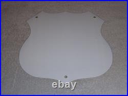 Vintage U. S. Route 66 Kansas United States 11 3/4 Porcelain Metal Gas Oil Sign