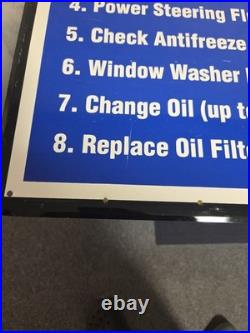 Vintage Union 76 Lube Shop 16 Point Performance Metal Service Sign 29.5x23.5