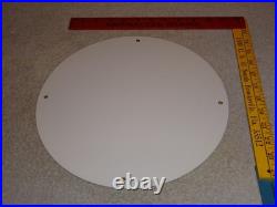 Vintage Union Aviation Gasoline Station +woman 11 3/4 Porcelain Metal Oil Sign