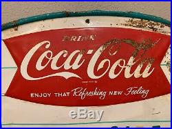Vintage Unusual Maybe HTF 1960s Coca Cola Menu Board Sign AM 112 All Metal