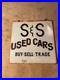 Vintage_Used_Metal_Car_Sign_Double_Sided_Hanging_26_X_26_01_nf