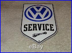 Vintage Volkswagen Vw Car Truck Bus Service 6 Porcelain Metal Gasoline Oil Sign