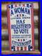 Vintage_Voting_Porcelain_Sign_Old_Womens_Rights_Registered_To_Vote_Citizenship_01_un