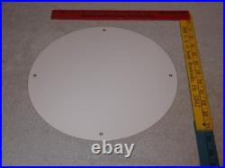 Vintage Wareco Gas Service Station Man 11 3/4 Porcelain Metal Gasoline Oil Sign