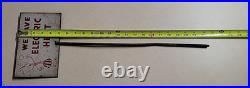 Vintage We Have Electric Heat Willie Wiredhand 2-Sided Metal Sign 5x8